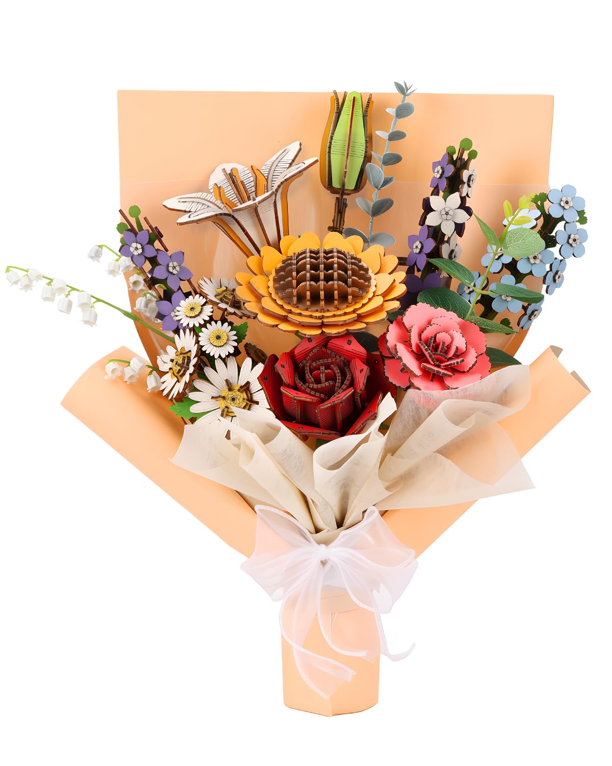 3D Wooden Flower Puzzle