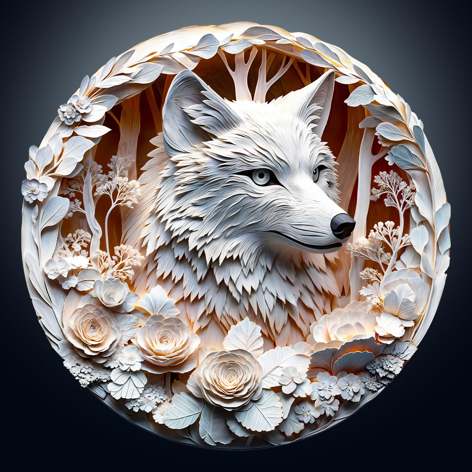 KAAYEE Wooden Puzzles for Adults, 3D Vision Effect Wolf Wooden Jigsaw Puzzles Unique Shape Advanced Wood Puzzle Adult, Fathers Mother‘s Day Birthday Family Game (M 11.4 * 11.4in 200pcs) - Image 8